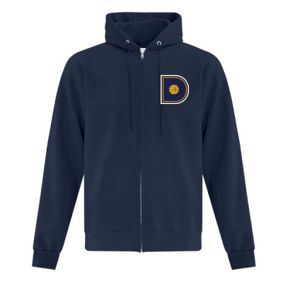 ADULT - Fleece Full-Zip Hooded Sweatshirt *Embroidered Logo* Thumbnail