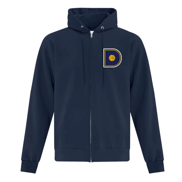 ADULT - Fleece Full-Zip Hooded Sweatshirt *Embroidered Logo* Thumbnail