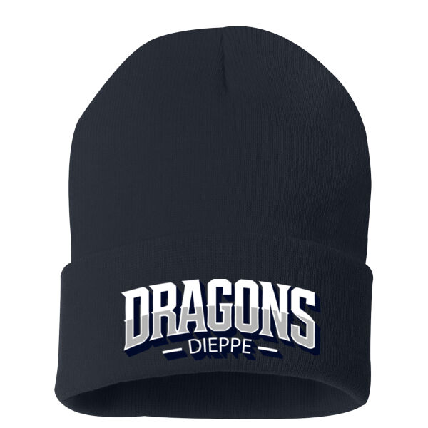 Solid 12" Cuffed Beanie *Embroidered Logo* Thumbnail